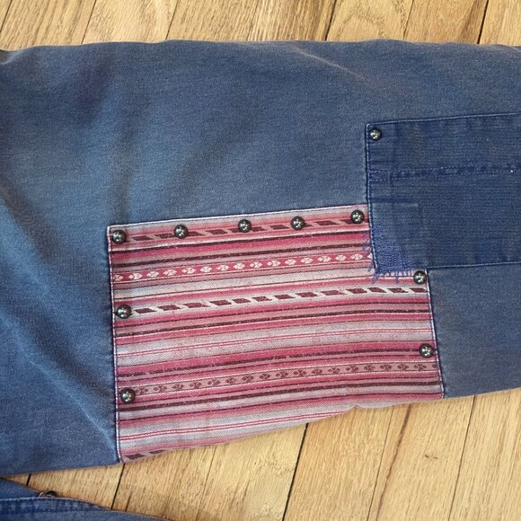 Free People La Vie Patched Pants NWOT Size 4 (Small) - Picture 10 of 12